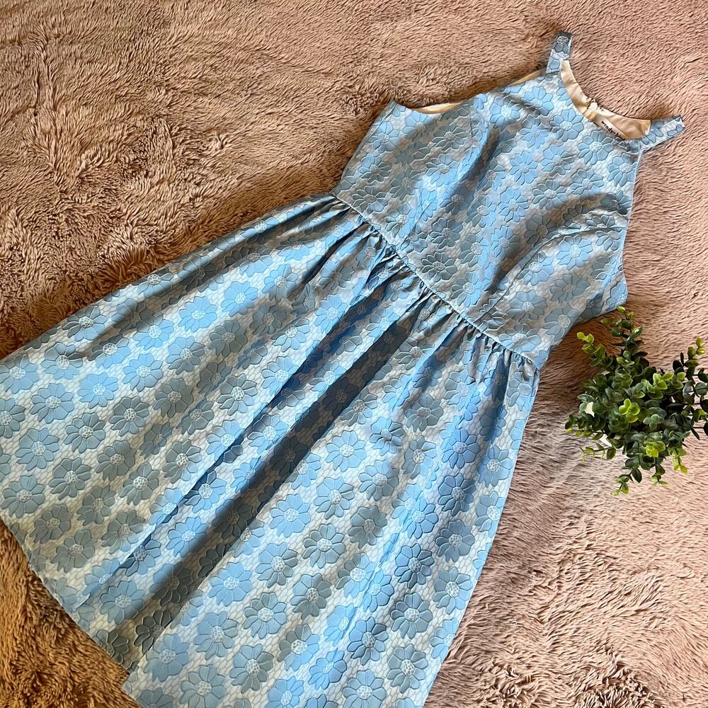 NWOT Wendy Bird Light Icy Blue Floral Formal Party Halter Dress Size: 6